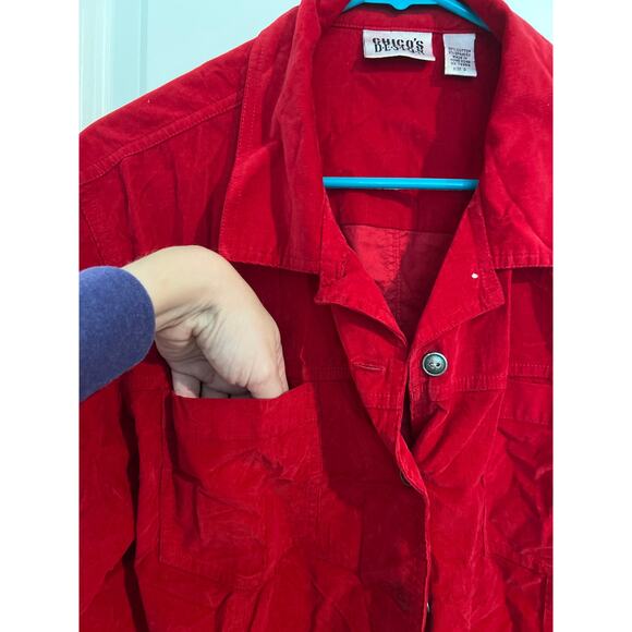 Chico’s Design Vintage Soft Corduroy Shirt Jacket Top – Size 2 (US L/12) - Picture 3 of 6